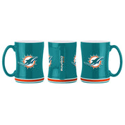 Miami Dolphins Logo Relief Coffee Mug - Green - Dynasty Sports & Framing