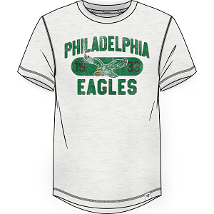Philadelphia Eagles Throwback True Classics Cotton Slub Elevated T Shirt
