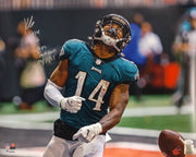 Kenneth Gainwell First Touchdown Philadelphia Eagles Autographed Football Photo - Dynasty Sports & Framing