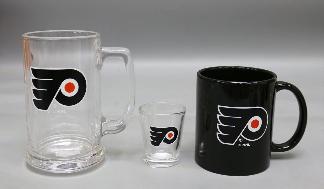 Philadelphia Flyers 3-Piece Glassware Gift Set - Dynasty Sports & Framing 