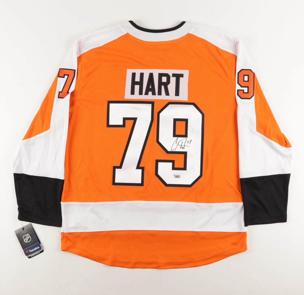 Carter Hart Signed Philadelphia Flyers Orange Hockey Jersey Fanatics