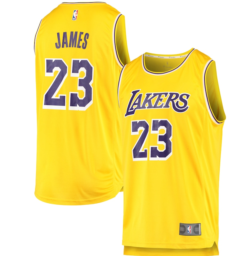LeBron James Los Angeles Lakers Fanatics Branded Youth Fast Break Replica  Jersey Gold - Icon Edition