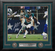 Kenneth Gainwell v. Cowboys Philadelphia Eagles Autographed Framed Football Photo - Dynasty Sports & Framing