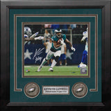 Kenneth Gainwell v. Cowboys Philadelphia Eagles Autographed Framed Football Photo - Dynasty Sports & Framing