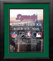NHL Hockey Photo Picture Frame Kit - Dallas Stars (Green Matting, Black Trim) - Dynasty Sports & Framing