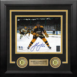 Hampus Lindholm 2023 Winter Classic Action Boston Bruins Autographed 8" x 10" Framed Hockey Photo - Dynasty Sports & Framing