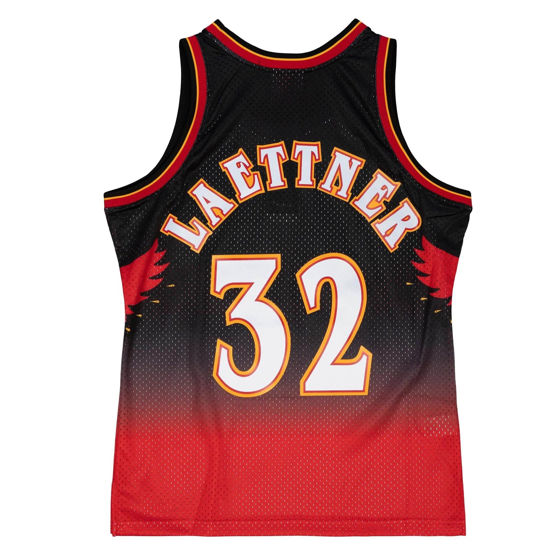 Christian Laettner Atlanta Hawks Mitchell & Ness Red Hardwood Classics 1996-97 Swingman Jersey - Dynasty Sports & Framing