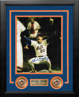 Howard Johnson Celebration New York Mets Autographed 8" x 10" Framed Baseball Photo Inscribed HoJo - Dynasty Sports & Framing