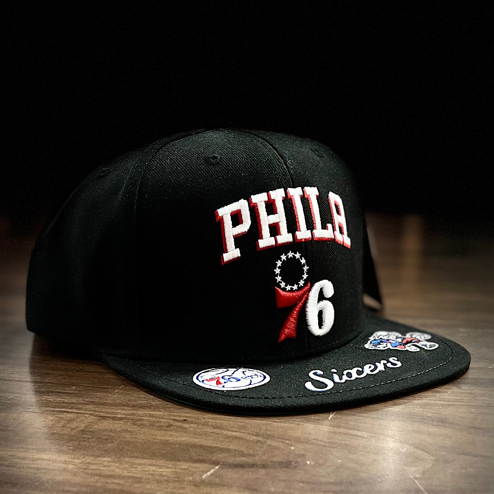 Philadelphia 76ers Mitchell & Ness Front Loaded Hardwood Classics Snapback  Hat - Dynasty Sports & Framing