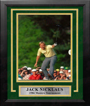 Jack Nicklaus 1986 Masters Tournament Putt on the 17th Framed Golf Photo - Dynasty Sports & Framing