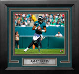 Jalen Hurts in Action Philadelphia Eagles 8" x 10" Framed Football Photo - Dynasty Sports & Framing