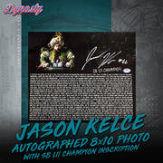 Jason Kelce Autographed Parade Speech Text Photo | Pre-Sale Opportunity - Dynasty Sports & Framing 