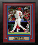 Jay Bruce Philadelphia Phillies MLB Baseball 8" x 10" Framed and Matted Photo - Dynasty Sports & Framing