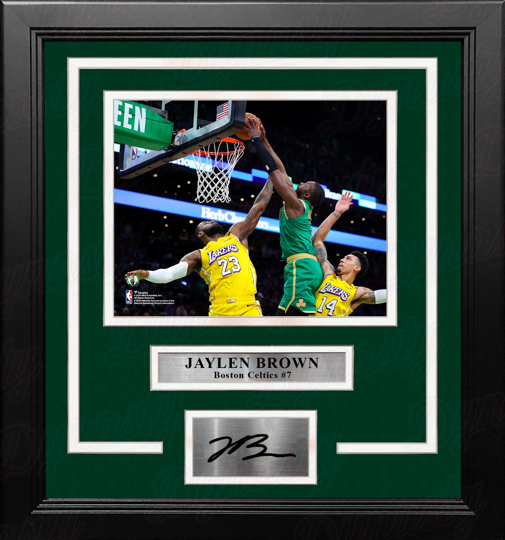 Jayson Tatum Boston Celtics Autographed 11'' x 14'' Dunking