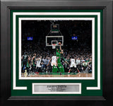 Jayson Tatum Game-Winner v. Nets Boston Celtics 8" x 10" Framed Basketball Photo - Dynasty Sports & Framing