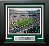 New York Jets MetLife Stadium Aerial View 8" x 10" Framed Football Photo - Dynasty Sports & Framing