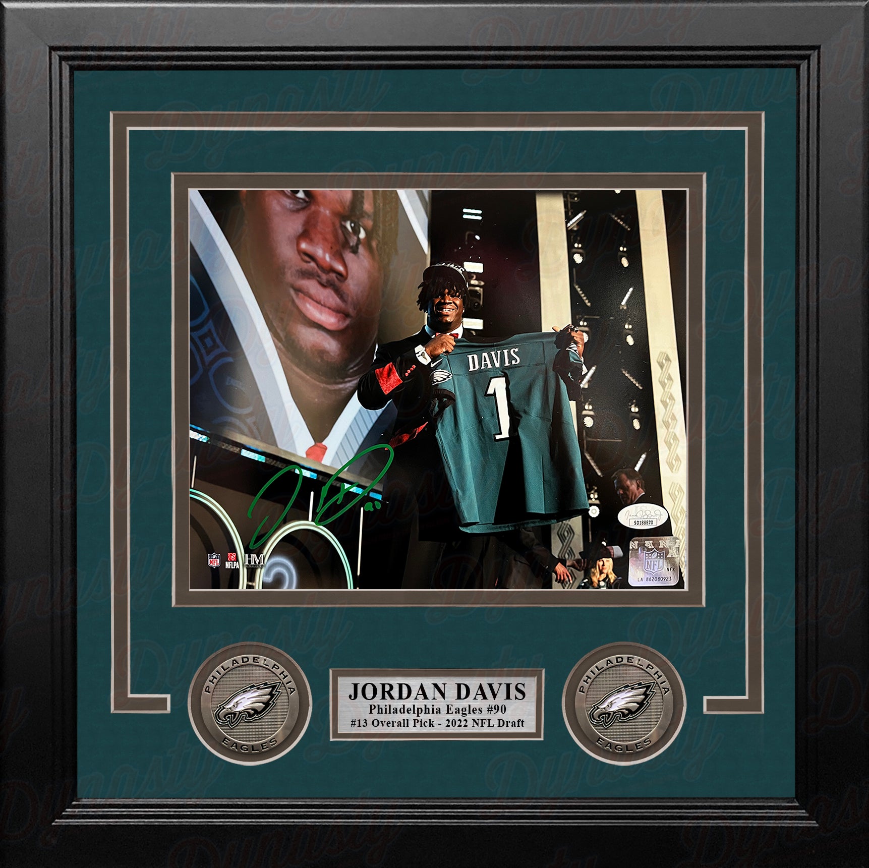 autographed eagles jersey