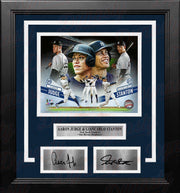 Aaron Judge & Giancarlo Stanton New York Yankees Collage 8x10 Framed Photo with Engraved Autographs - Dynasty Sports & Framing
