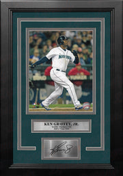 Ken Griffey Jr. Swing Seattle Mariners 8" x 10" Framed Baseball Photo with Engraved Autograph - Dynasty Sports & Framing 