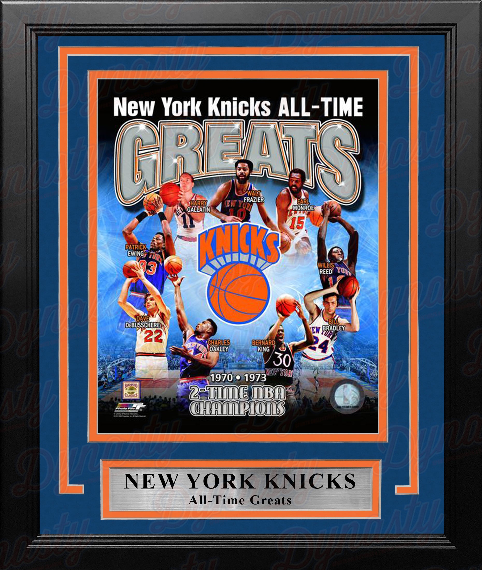 New York Knicks All-Time Greats 8 x 10 Framed Basketball Photo