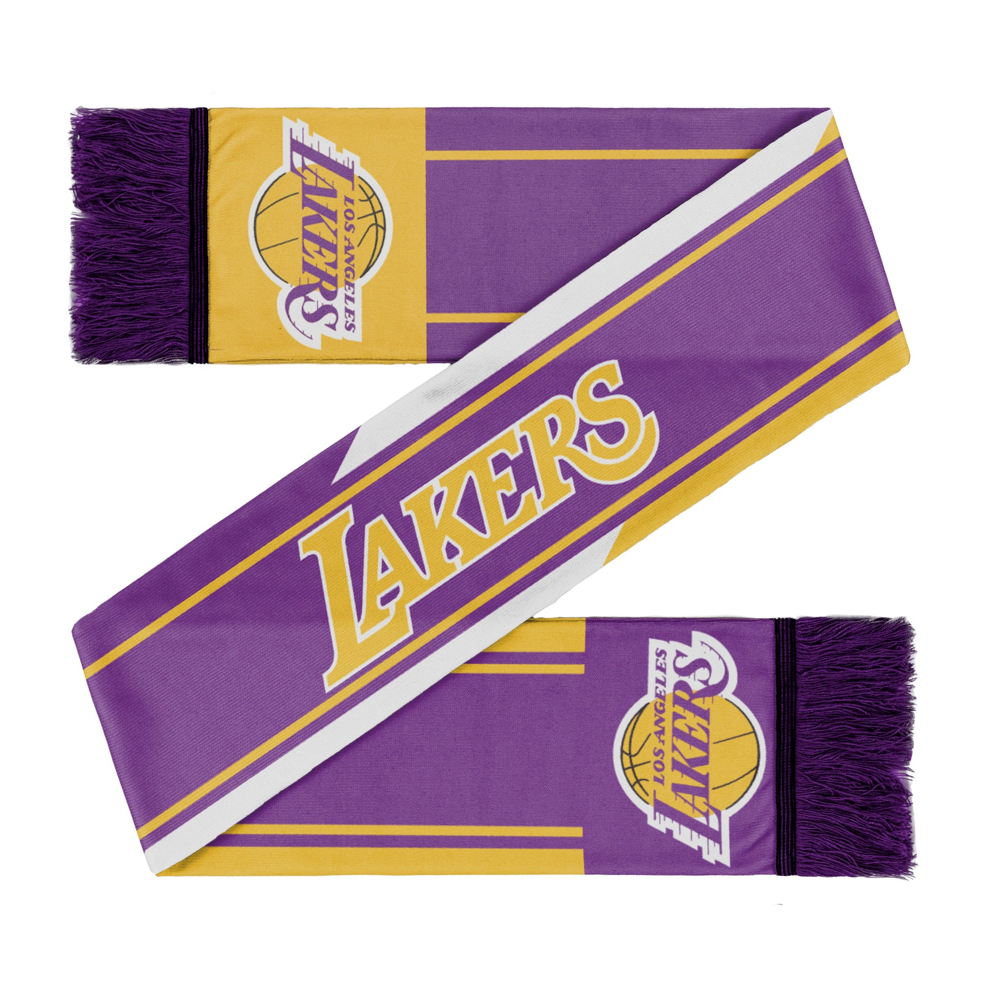Los Angeles Lakers Colorwave Wordmark Scarf - Dynasty Sports & Framing