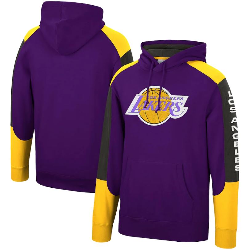 Los Angeles Lakers Mitchell \u0026 Ness Fusion Fleece Hoodie | NBA Basketball  Apparel, Sweatshirts, \u0026 Hoodies