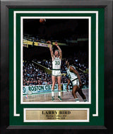 Larry Bird in Action Boston Celtics 8" x 10" Framed Basketball Photo - Dynasty Sports & Framing