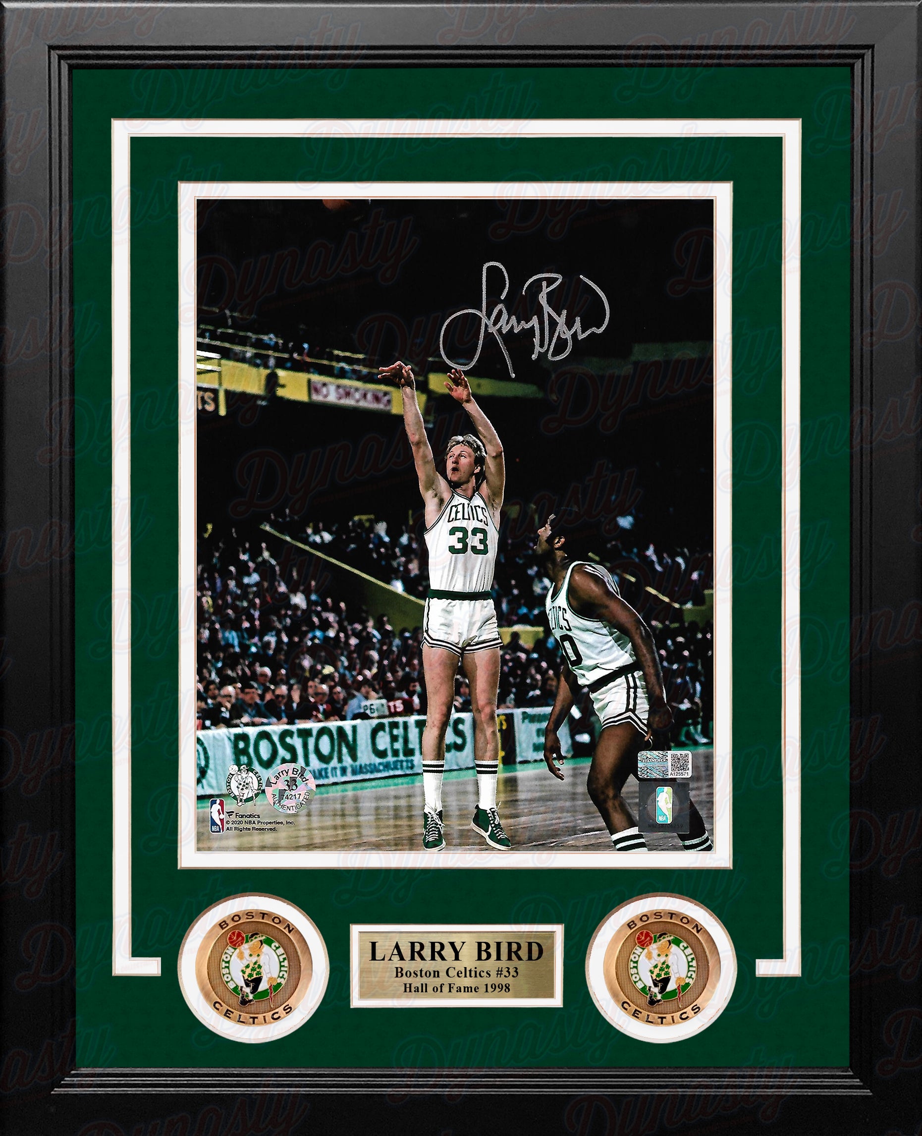 Larry Bird Boston Celtics Autographed Green Jersey
