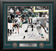 LeSean McCoy Snow Bowl Run Philadelphia Eagles Autographed 16" x 20" Framed Football Photo - Dynasty Sports & Framing