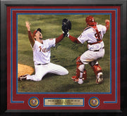 Brad Lidge & Carlos Ruiz Philadelphia Phillies 2008 World Series Champions Baseball Photo Picture Frame - Dynasty Sports & Framing