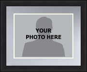 NHL Hockey Photo Picture Frame Kit - Los Angeles Kings (Silver Matting, White Trim) - Dynasty Sports & Framing