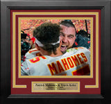 Patrick Mahomes & Travis Kelce Super Bowl LVII Champions Kansas City Chiefs 8x10 Framed Photo - Dynasty Sports & Framing
