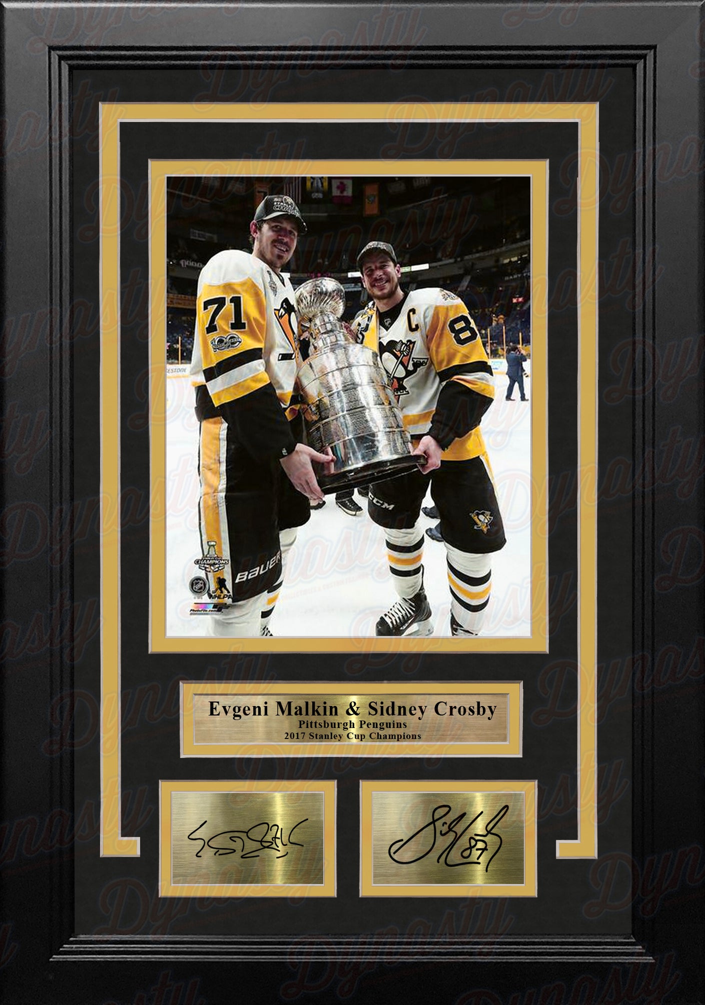 Sidney Crosby of the Pittsburgh Penguins signed