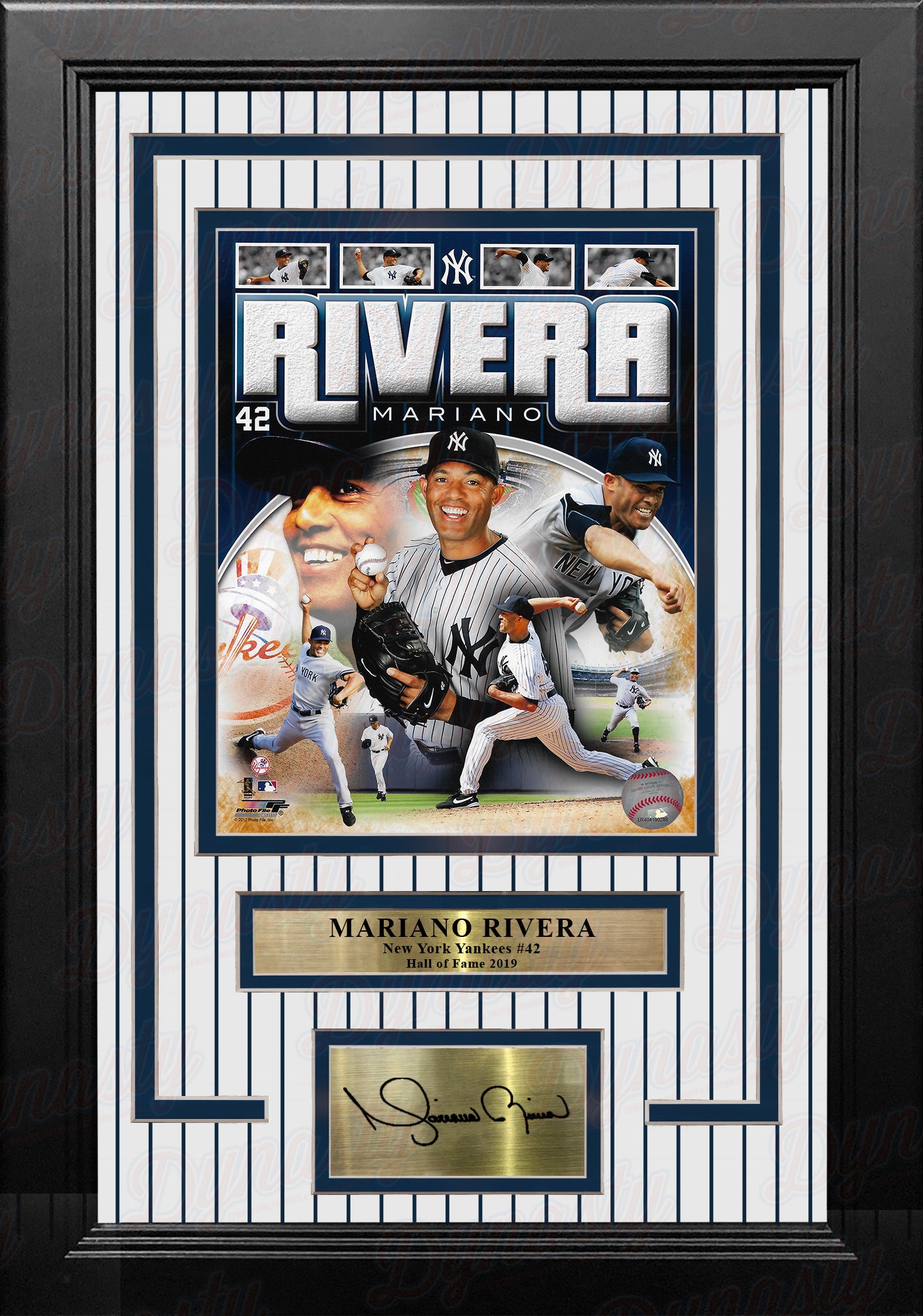 Mariano Rivera Autographed and Framed New York Yankees Jersey