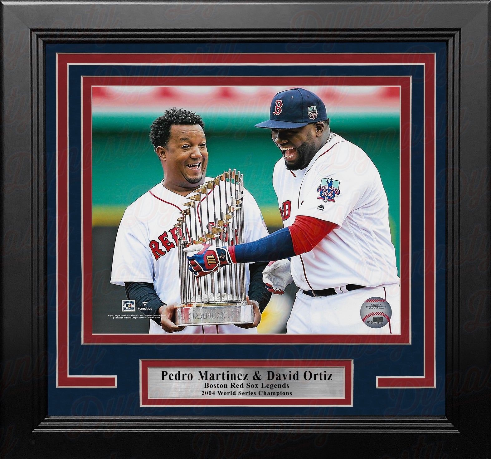 Pedro Martinez Hall of Fame MLB Majestic Boston Red Sox Player