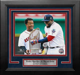 Pedro Martinez & David Ortiz World Series Trophy Boston Red Sox 8" x 10" Framed Baseball Photo - Dynasty Sports & Framing