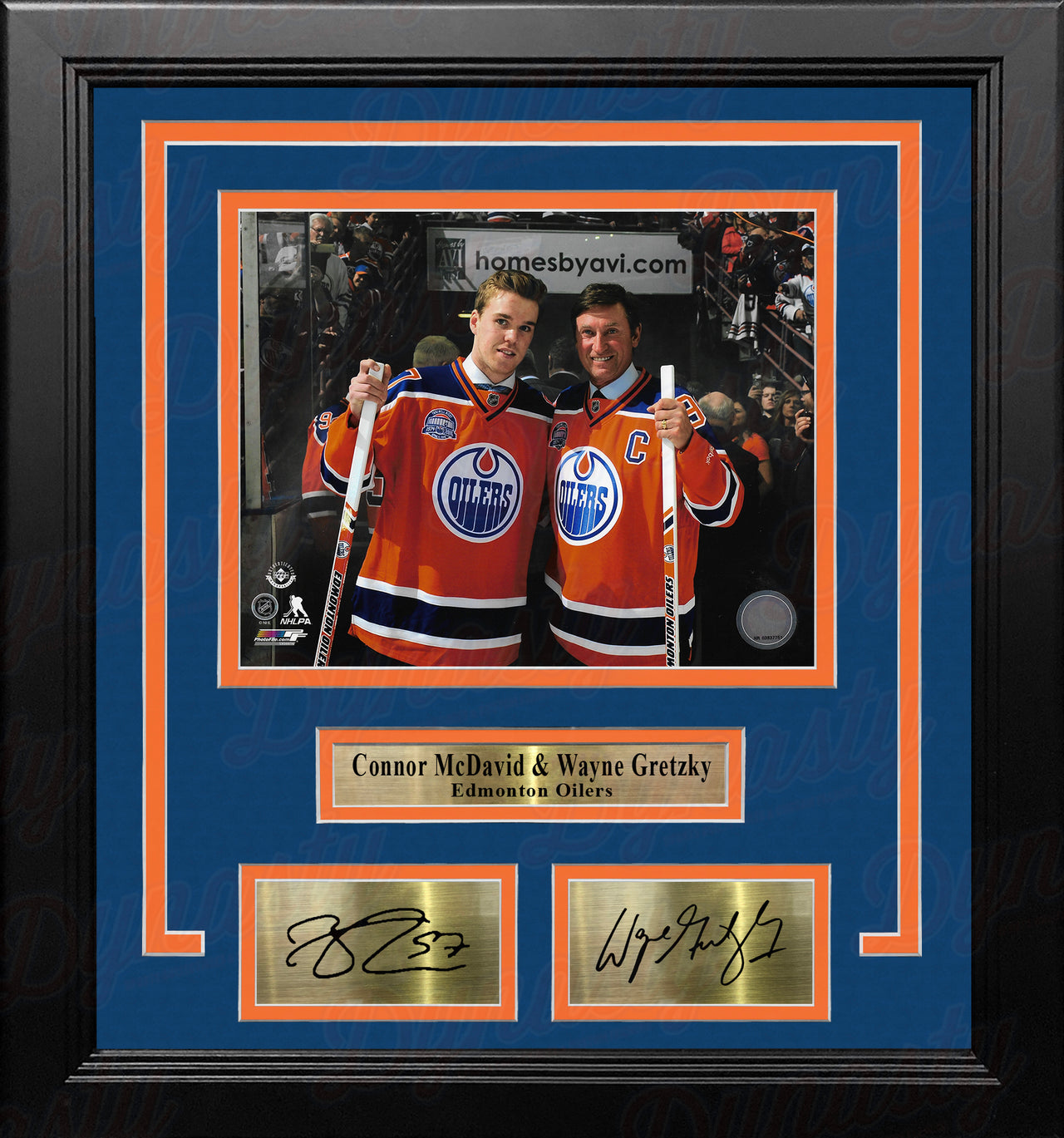Connor McDavid & Wayne Gretzky Edmonton Oilers 8" x 10" Framed Hockey Photo with Engraved Autographs - Dynasty Sports & Framing 