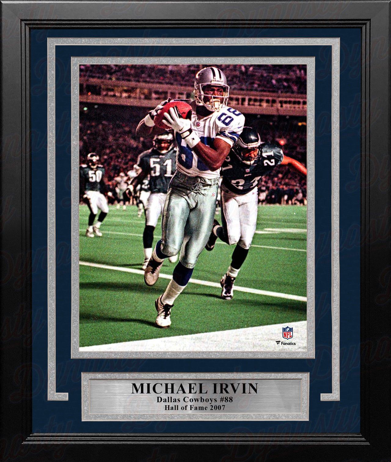 Michael Irvin v. The Eagles Dallas Cowboys 8" x 10" Framed Football Photo - Dynasty Sports & Framing 