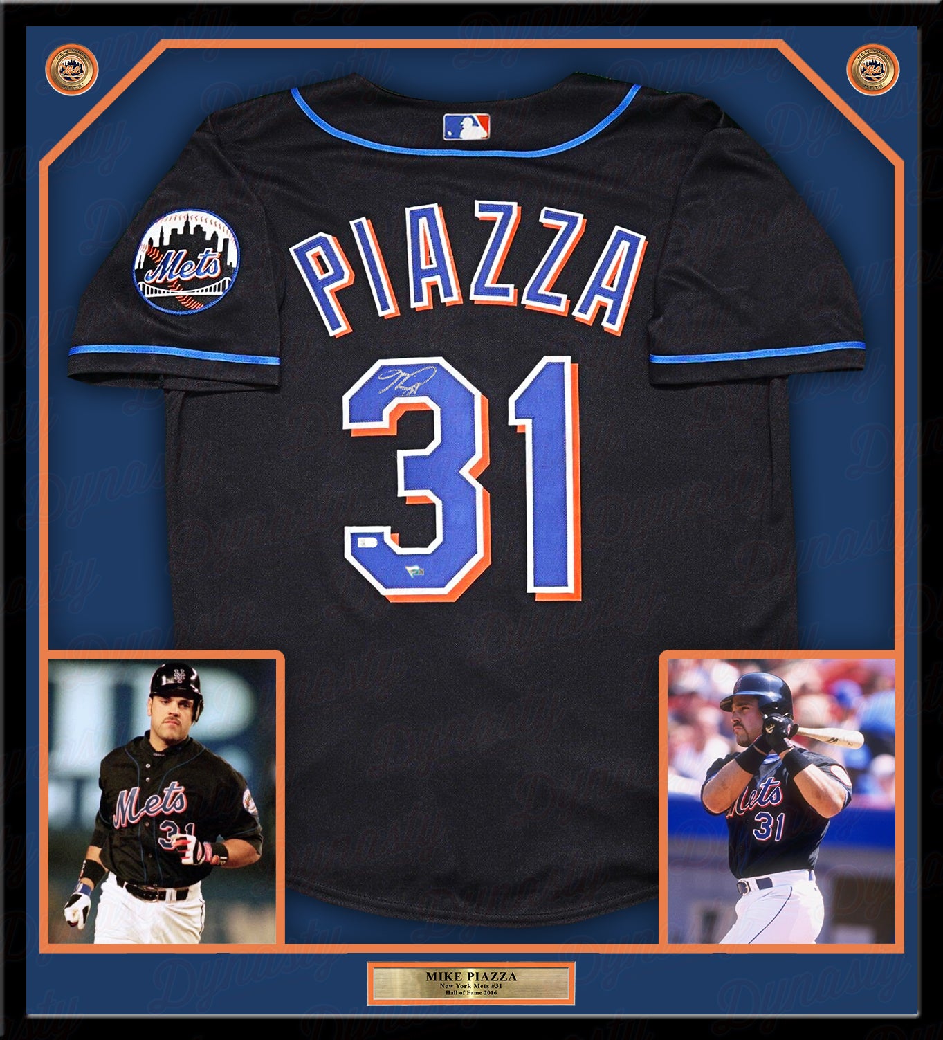 Mike Piazza New York Mets Autographed Black Mitchell and Ness Framed  Batting Practice Replica Jersey - Dynasty Sports & Framing