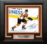 Morgan Frost Skate Autographed Philadelphia Flyers Framed Hockey Photo - Dynasty Sports & Framing