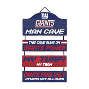 New York Giants Wooden Man Cave Sign - Dynasty Sports & Framing