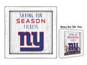 New York Giants Saving For Season Tickets Money Box - Dynasty Sports & Framing