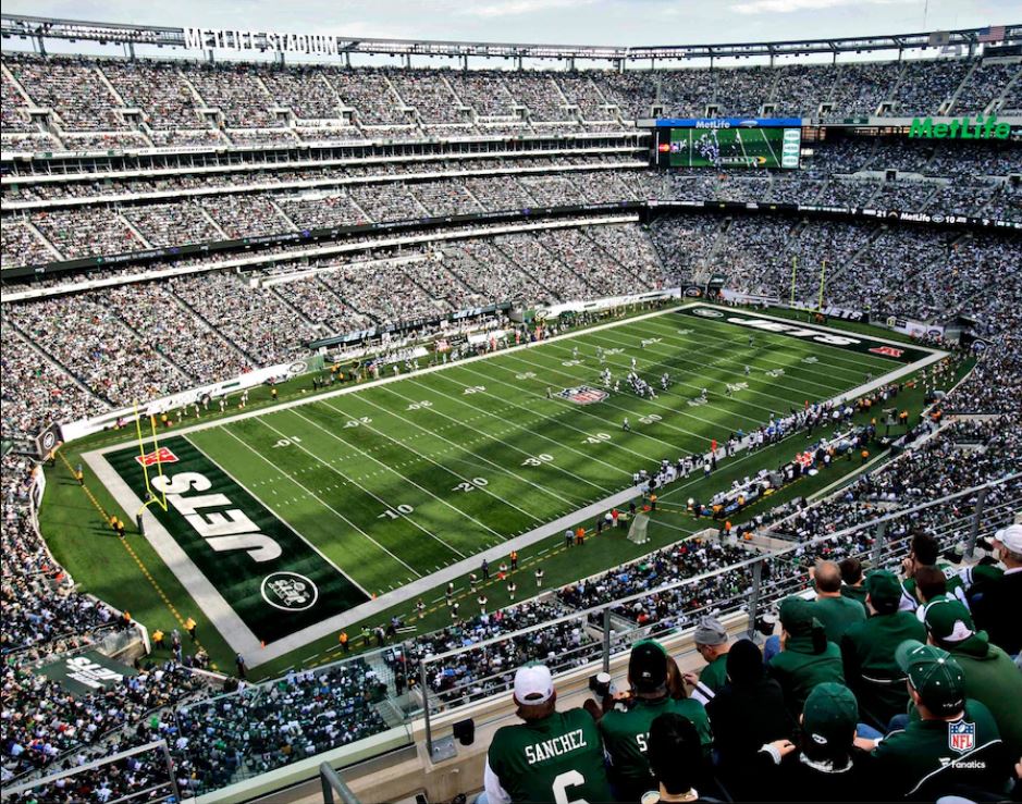 New York Jets MetLife Stadium Aerial View 8' x 10' Football Photo - Dynasty  Sports & Framing
