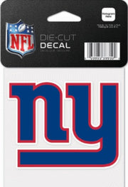 New York Giants NFL Football 4" x 4" Decal - Dynasty Sports & Framing