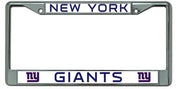 New York Giants Chrome License Plate Frame - Dynasty Sports & Framing