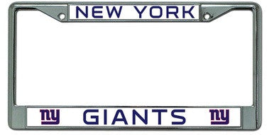 New York Giants Chrome License Plate Frame - Dynasty Sports & Framing