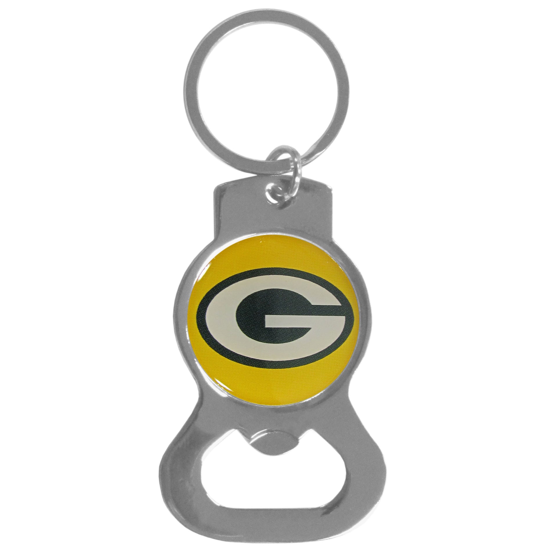 Green Bay Packers Logo Bottle Opener Keychain - Dynasty Sports & Framing