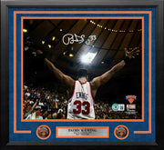 Patrick Ewing Celebration New York Knicks Autographed 11" x 14" Framed Basketball Photo - Dynasty Sports & Framing 