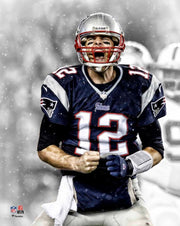 Tom Brady Scream Spotlight New England Patriots 8" x 10" Football Photo - Dynasty Sports & Framing
