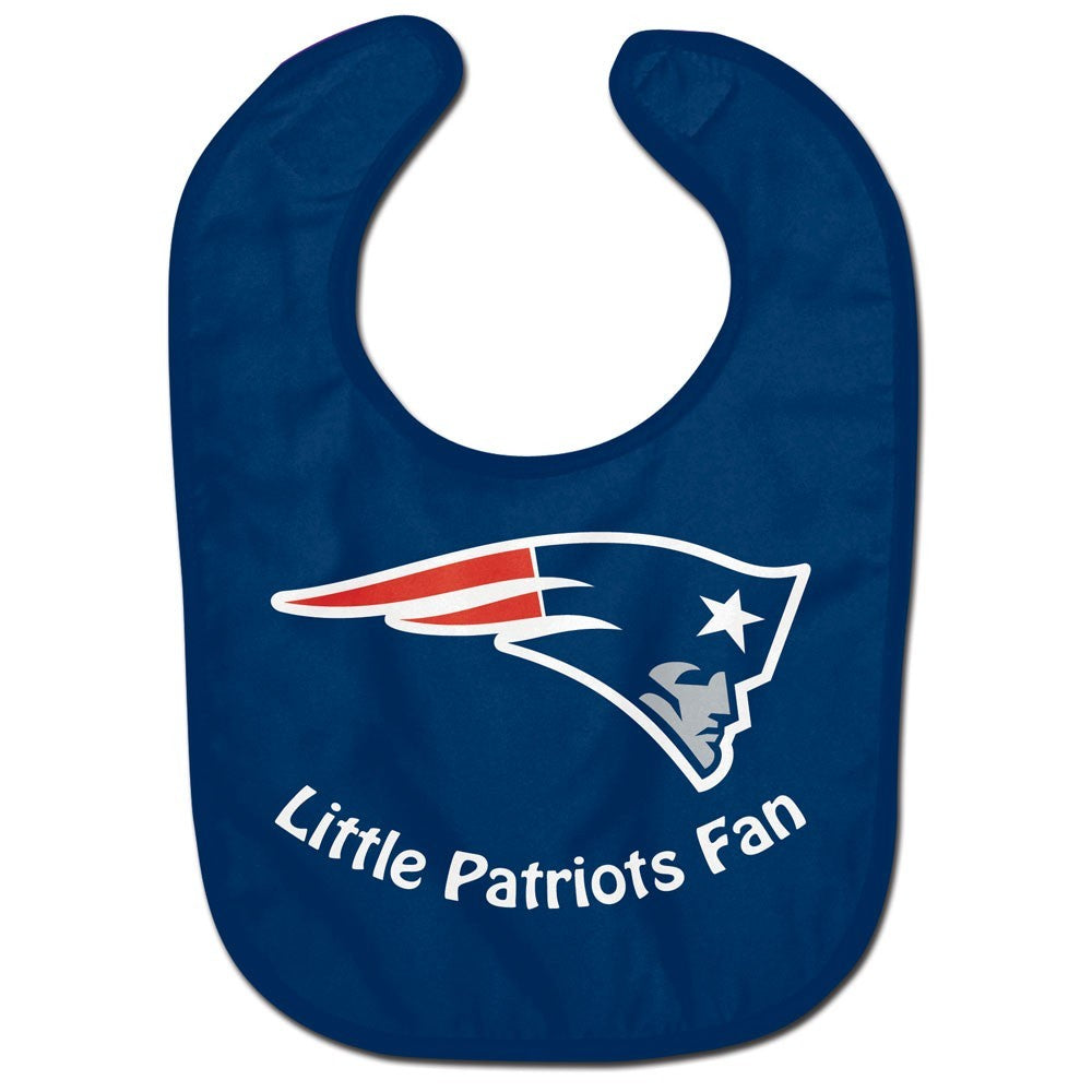 New England Patriots Blue Baby Bib Football Baby Apparel and